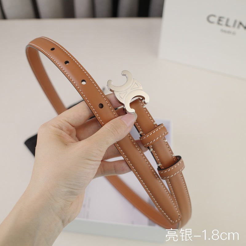 Celine - 2.5cm/1.8cm Bright silver