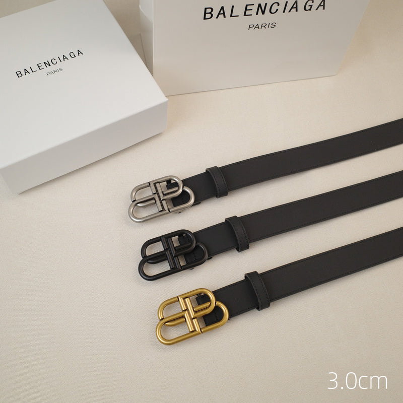 Balenciaga - 3.0cm black leather ZSB3001bb