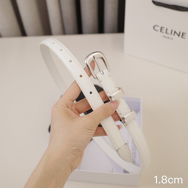 Celine - 2.5cm/1.8cm Bright silver