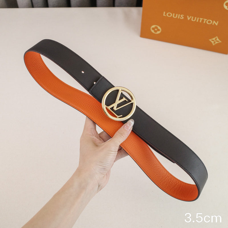 LV - Louis Vuitton 3.5cm round letter hook - pebble grain 3526L