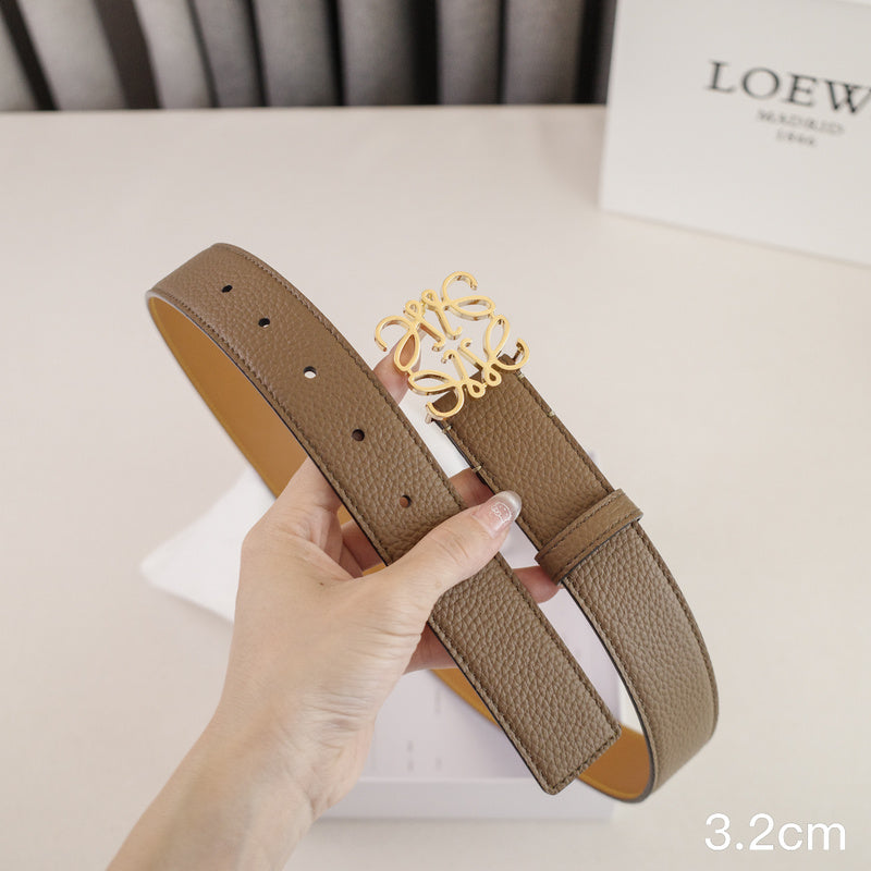 LOEWE - 3.2/2.0cm pebble grain khaki