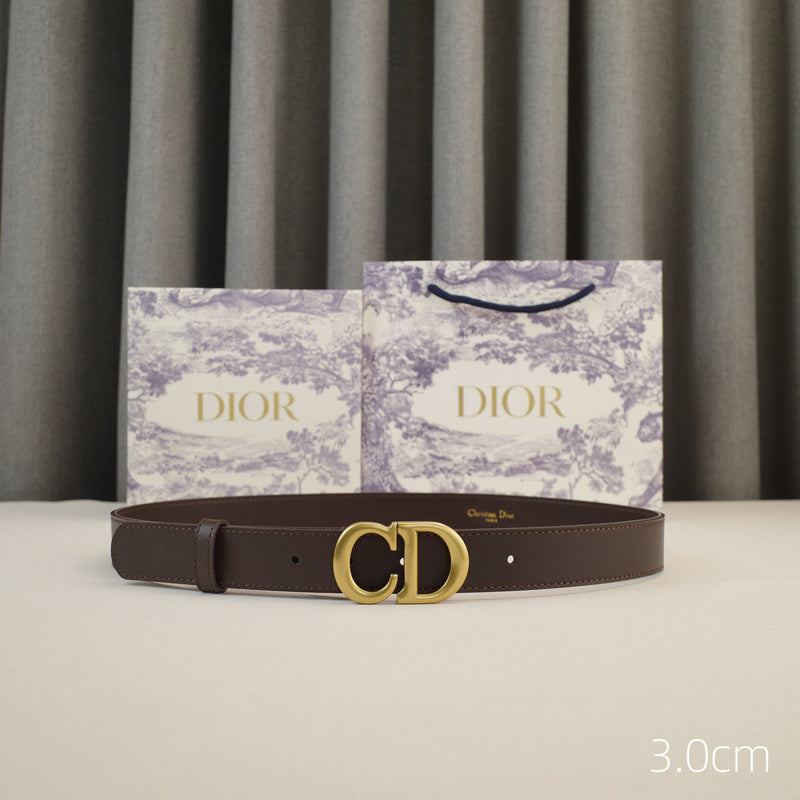 Dior-CD saddle ring - antique gold 3.0cm