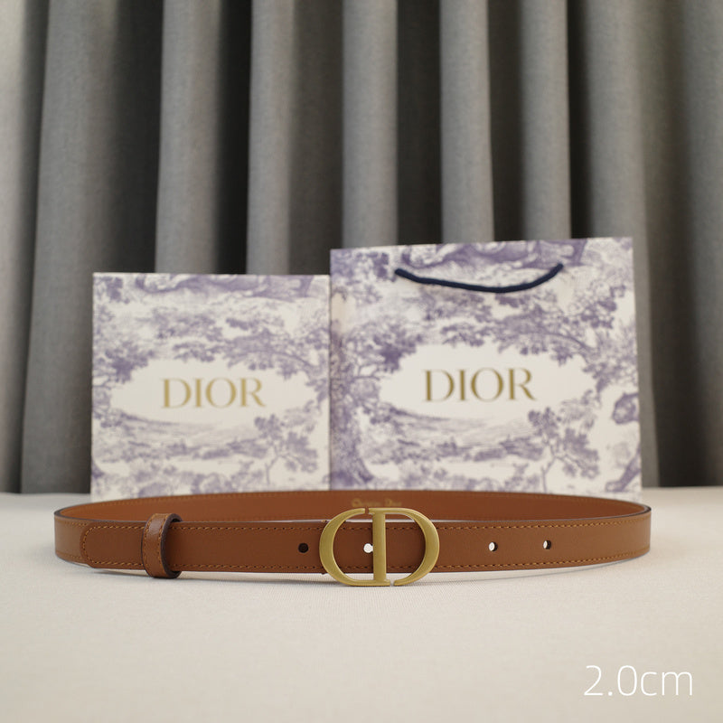 Dior-CD logo-Brass antique gold button - brown ZSB3003d