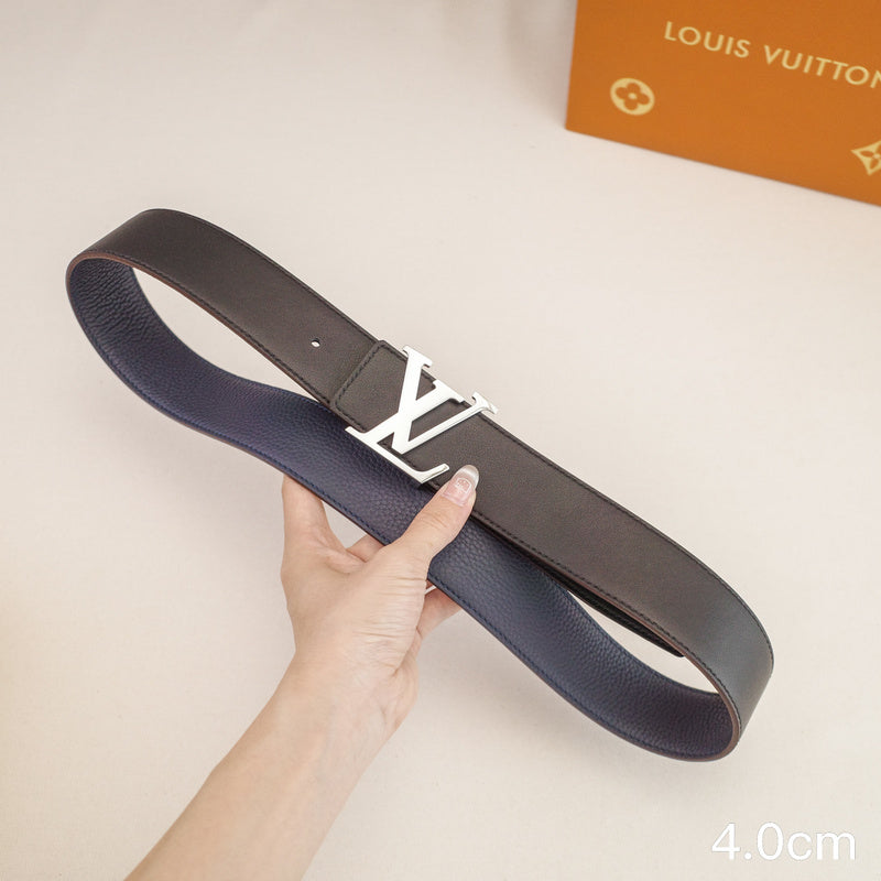 LV - Louis Vuitton - 4.0cm letter bright silver toggle - pebble grain 4023L