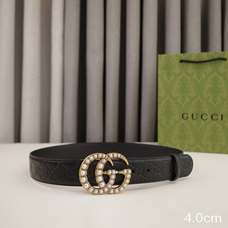 Gucci - 4.0cm G pearl - Slant side G 4029g