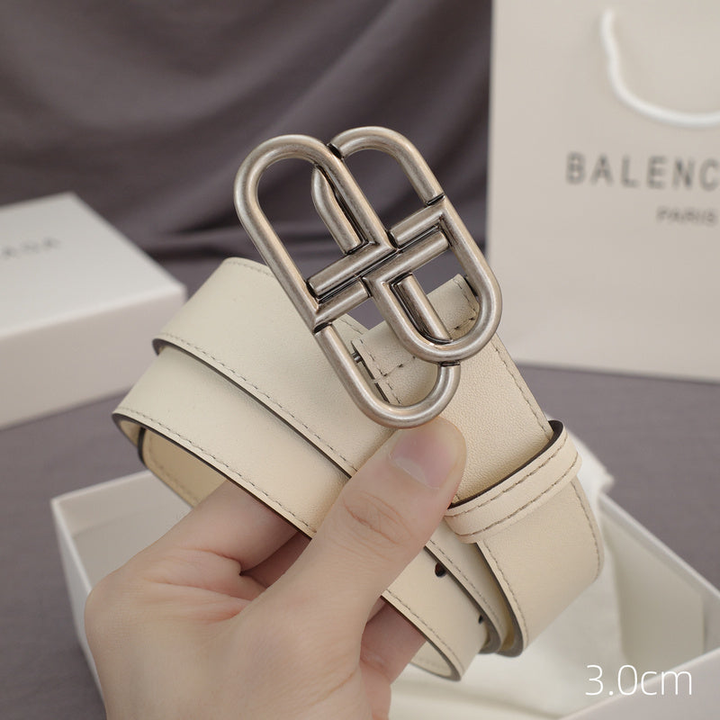 Balenciaga - 3.0cm white leather ZSB3001bb