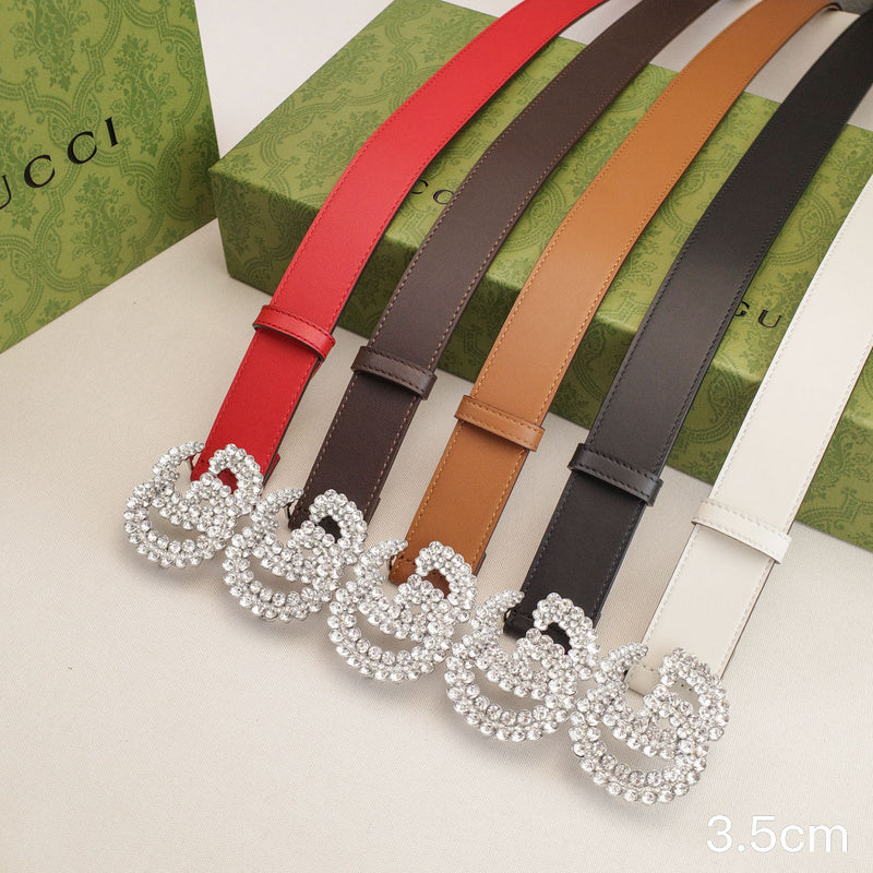 Gucci - 3.5cm G full diamond 3504g