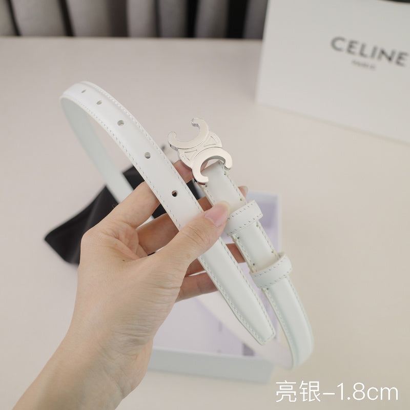 Celine - 2.5cm/1.8cm Bright silver