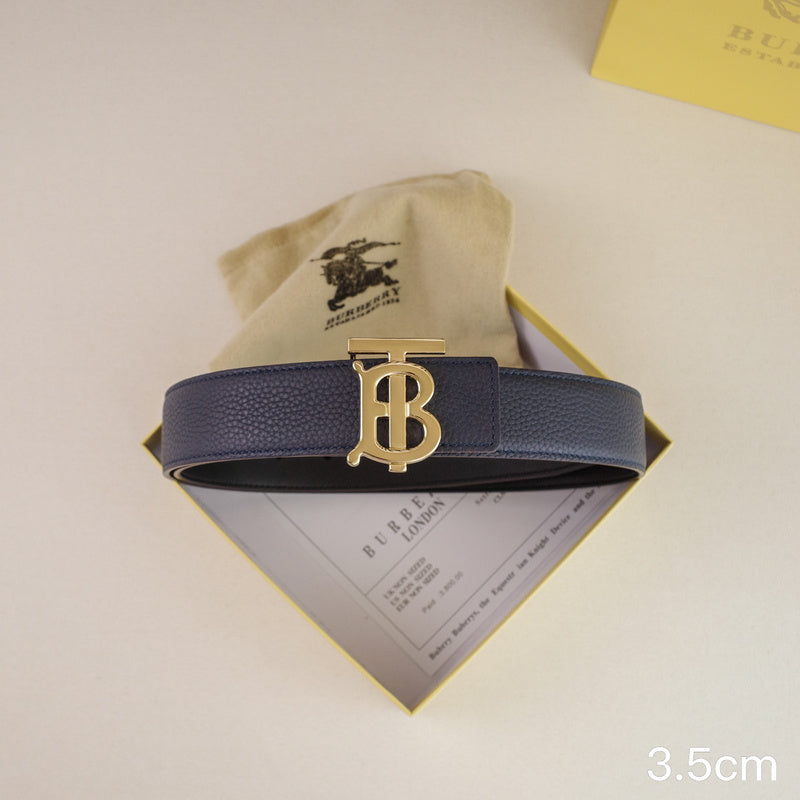 Burberry - 3.4cm - TB Blue lychee grain