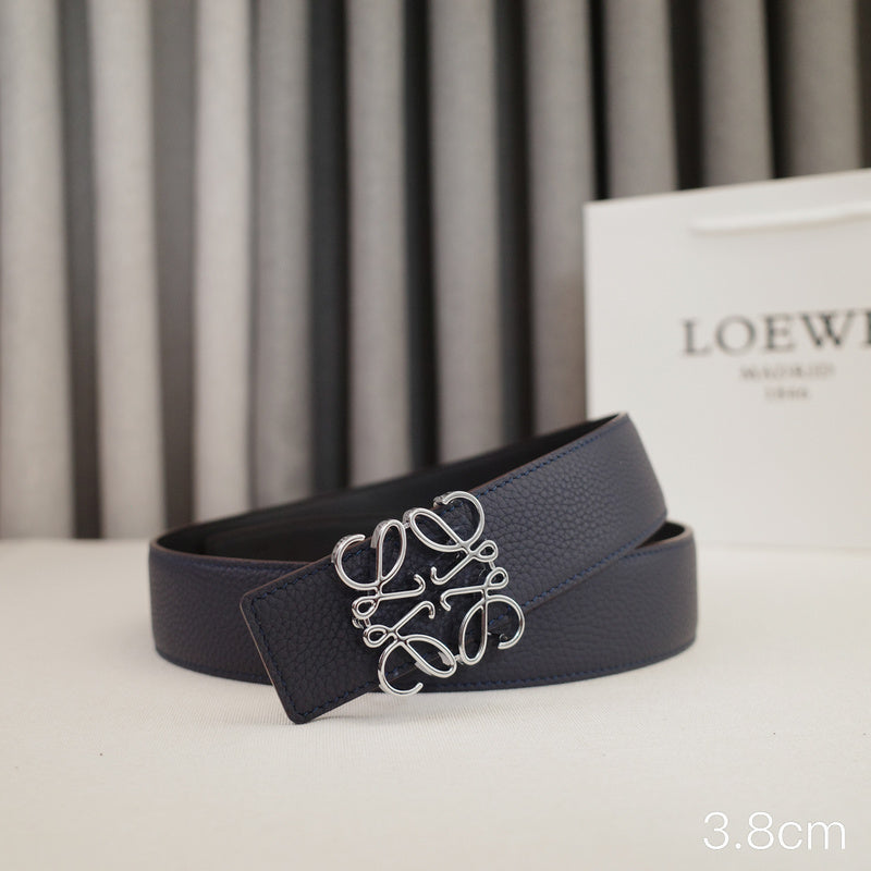 LOEWE - 3.8/3.4cm pebble grain blue
