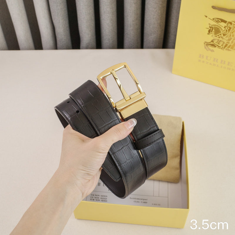 Burberry - 3.5cm - Crocodile pattern Belt buckle