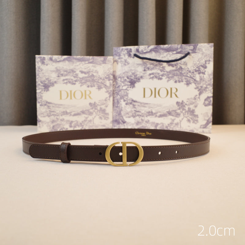 Dior-CD logo-Brass antique gold button - coffee ZSB3003d