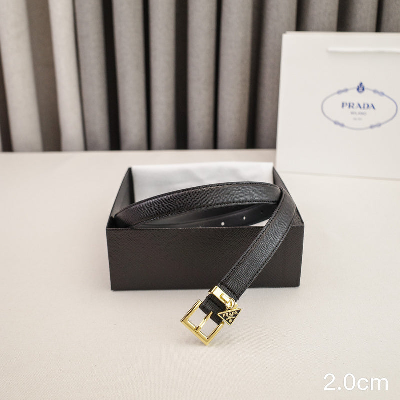 PRADA - 2.0cm PR button black