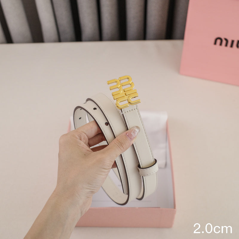 Miu Miu -2.5/2.0cm miu White