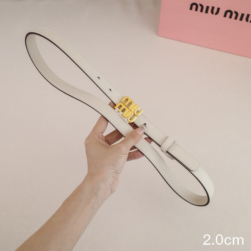 Miu Miu -2.5/2.0cm miu White