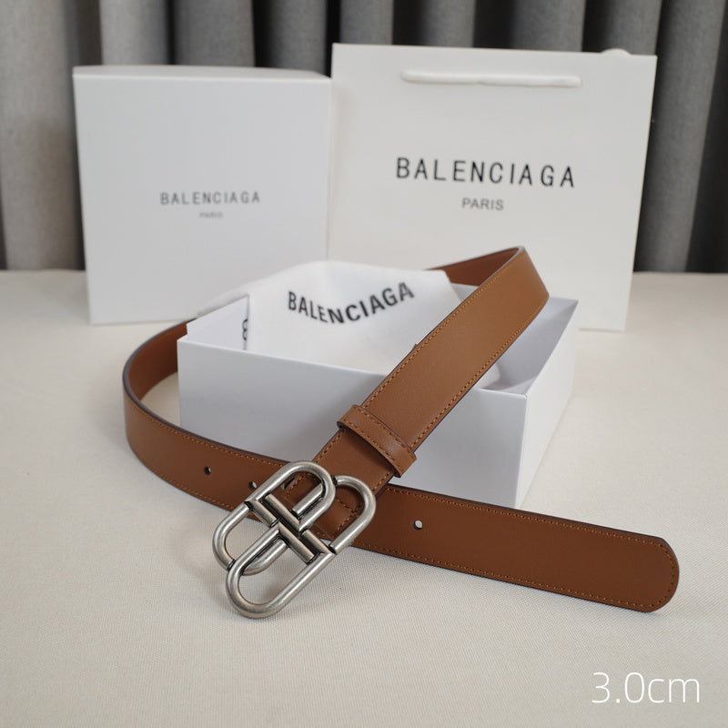 Balenciaga - 3.0cm Brown leather ZSB3001bb