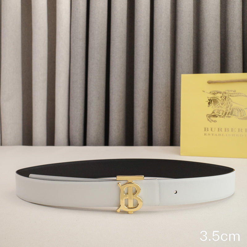 Burberry - 3.5cm -Bright gold buckle