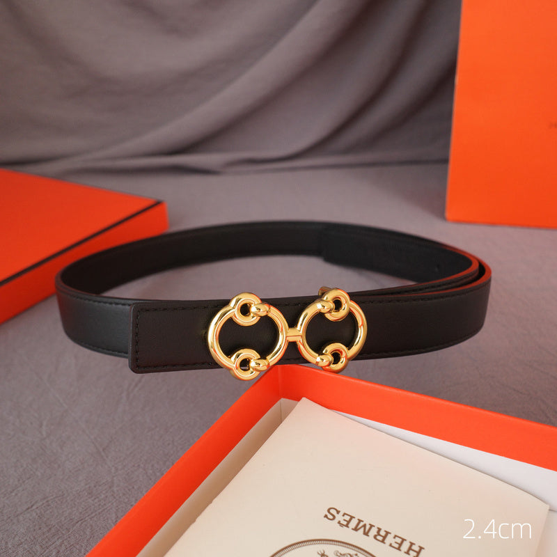 Hermes - 2.4cmH - Anise grain pattern