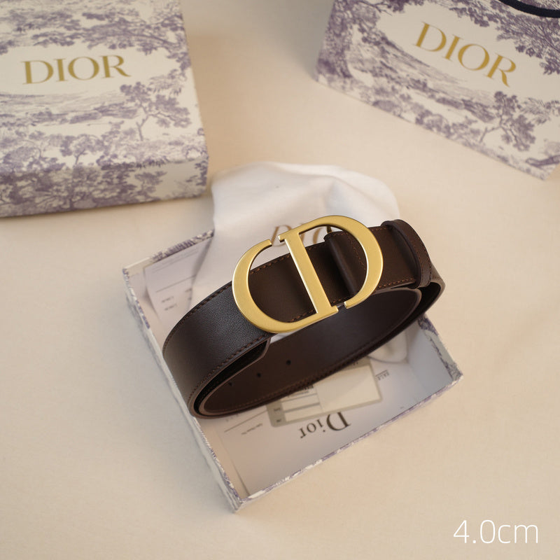 Dior-CD logo-Brass antique gold button - coffee ZSB3003d