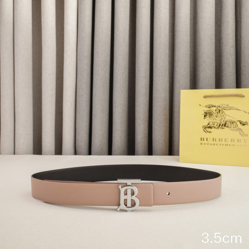 Burberry - 3.5cm - Bright silver belt buckle 3531b
