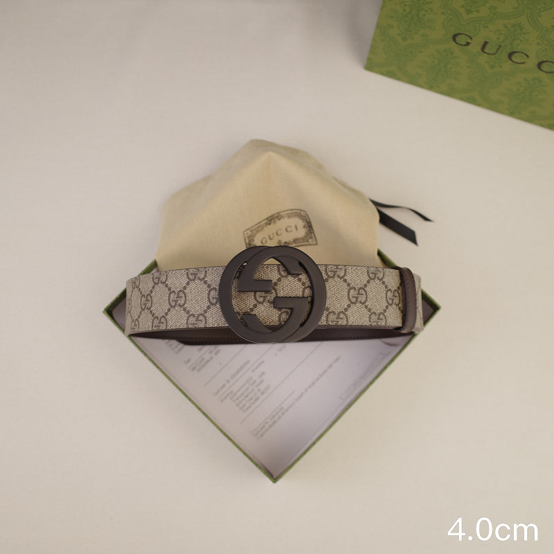 Gucci - 4.0cm Big cake - Supreme canvasDumb black 4023g