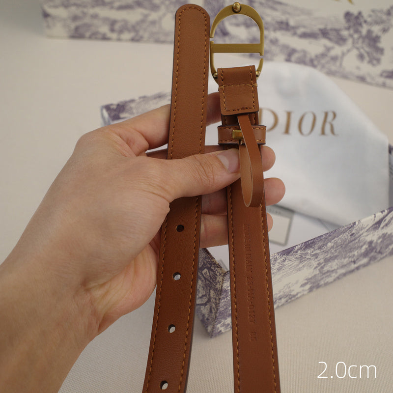 Dior-CD logo-Brass antique gold button - brown ZSB3003d