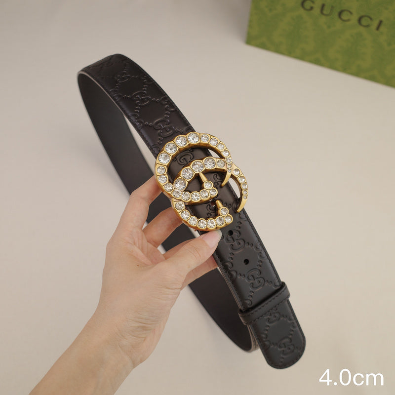 Gucci - 4.0cm G Diamond - Slant side G 4026g