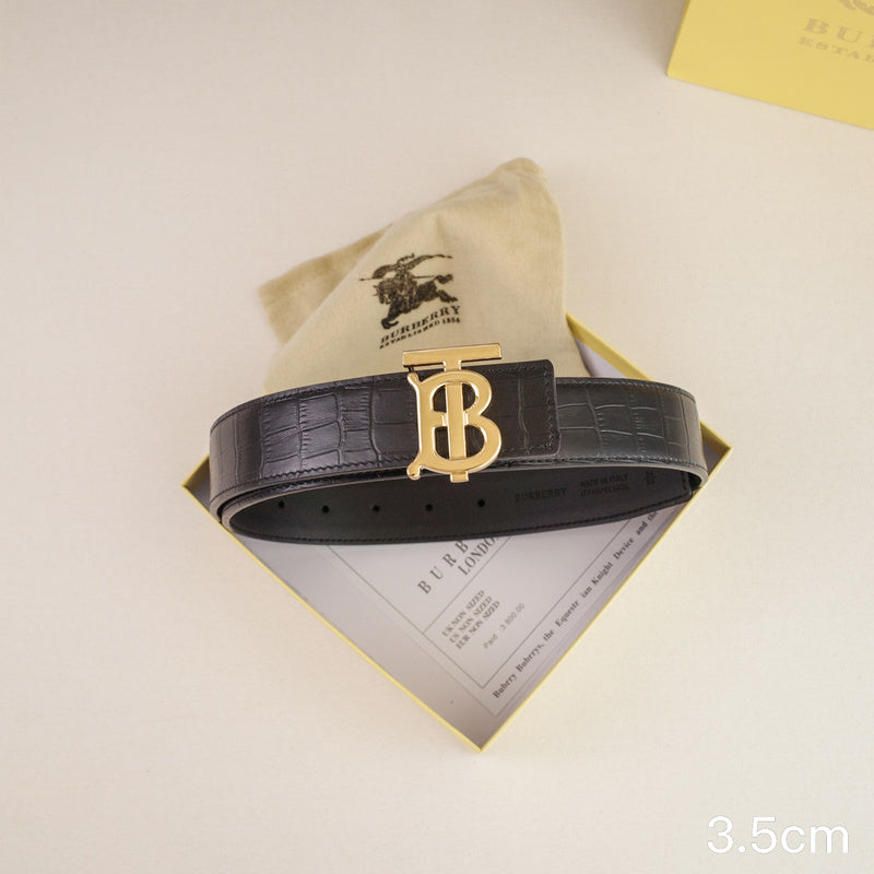 Burberry - 3.5cm - TB crocodile pattern 3521b