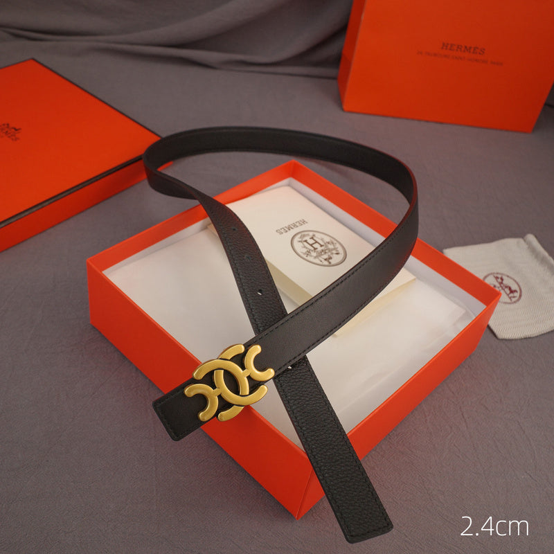 Hermes - 2.4cmH - Anise grain pattern