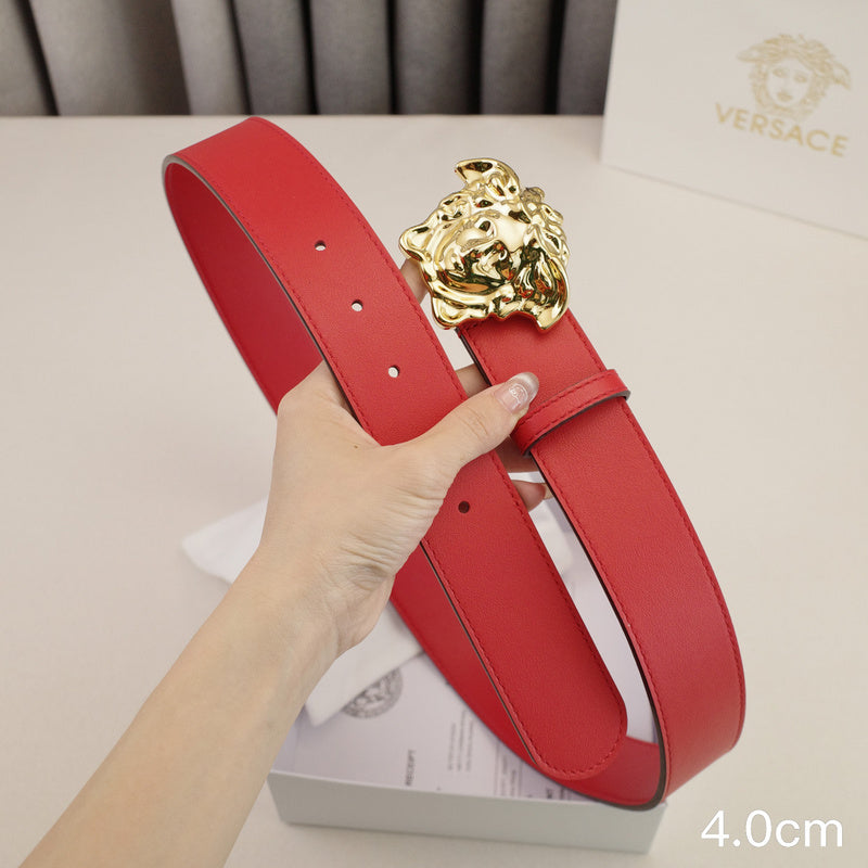 Versace-4.0cm beauty head-plain red