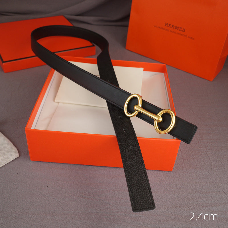 Hermes - 2.4cmH - Bone Anise grain pattern