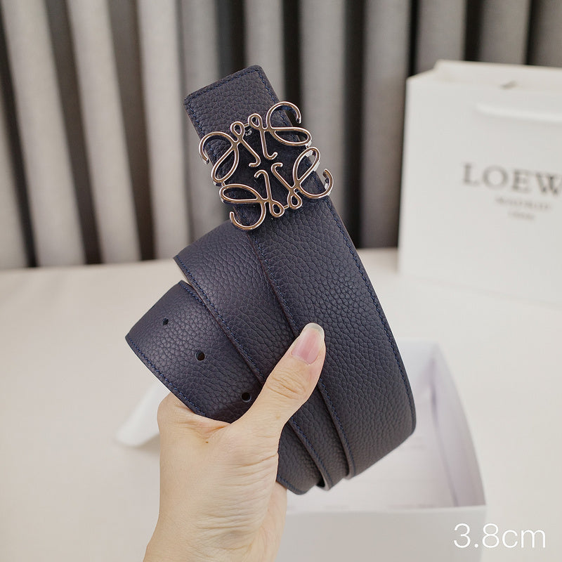 LOEWE - 3.8/3.4cm pebble grain blue