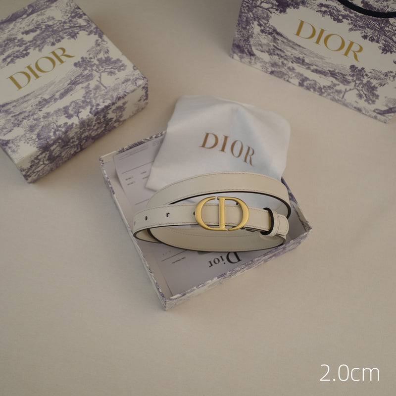 Dior-CD logo-Brass antique gold button - white ZSB3003d