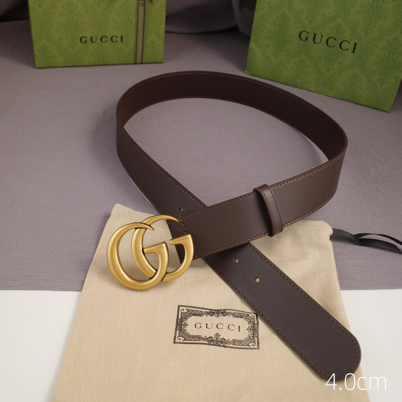 Gucci - 5 widths classic G-plain coffee