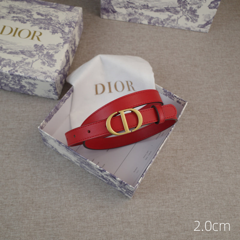 Dior-CD logo-Brass antique gold button - red ZSB3003d