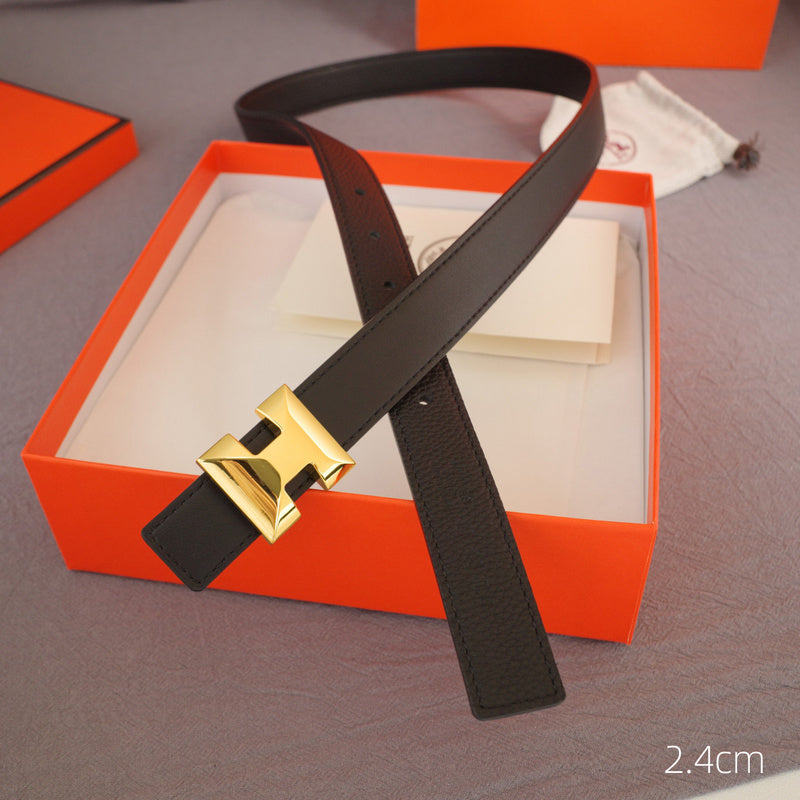 Hermes - 2.4cmH - Anise grain pattern