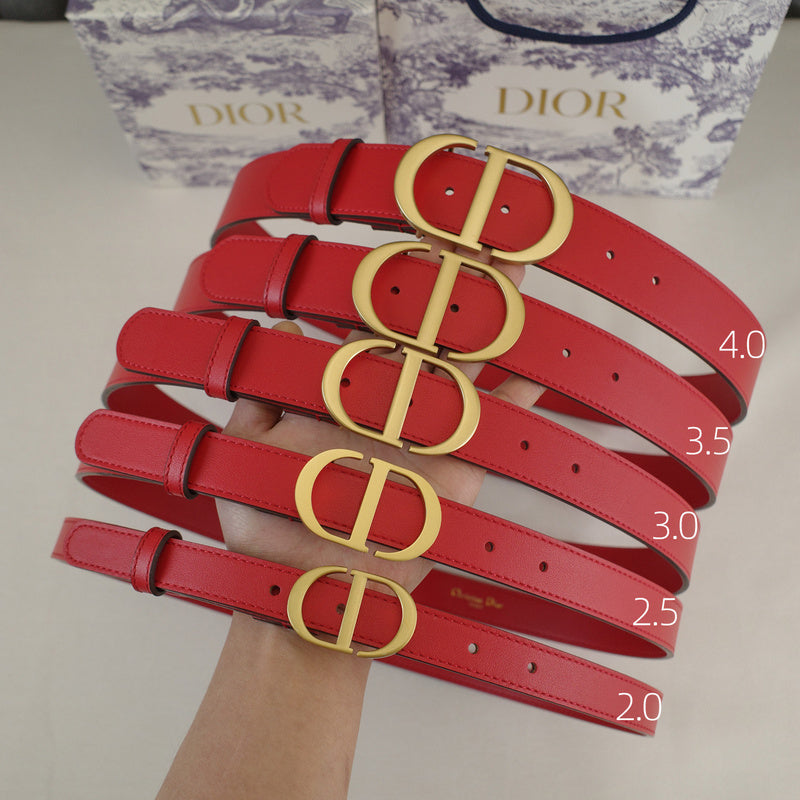 Dior-CD logo-Brass antique gold button - red ZSB3003d