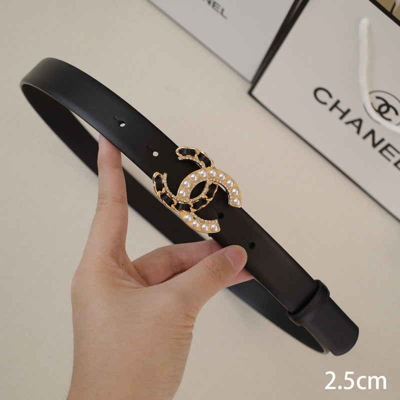 Chanel-2.5 Wearing leather pearls B2510L
