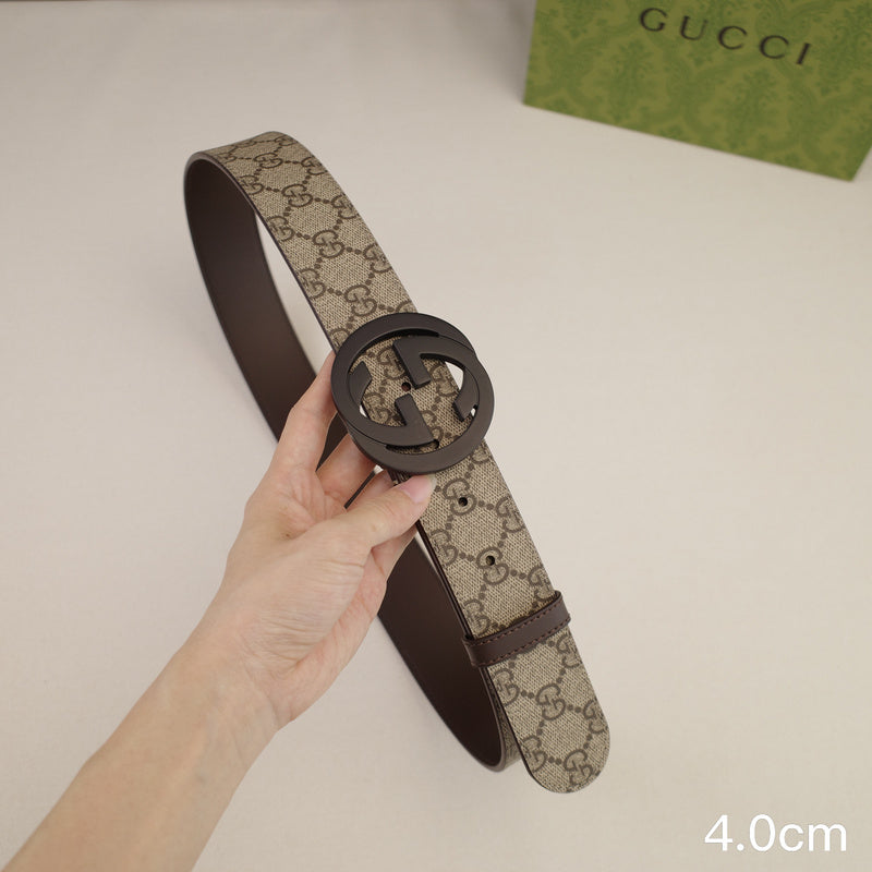 Gucci - 4.0cm Big cake - Supreme canvasDumb black 4023g