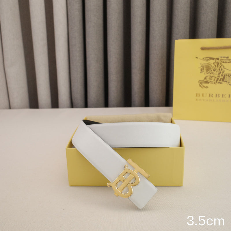 Burberry - 3.5cm -Bright gold buckle