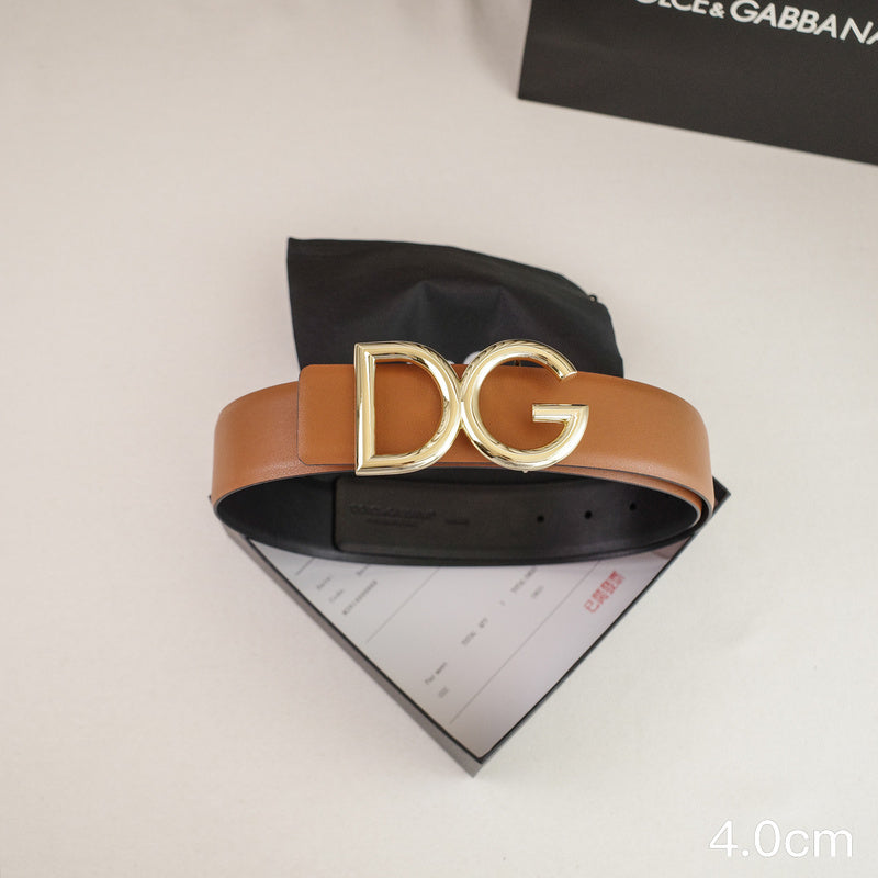 Dolce&Gabbana- 4.0cm classic DG - wireless plain weave 4001dg ( Golden)