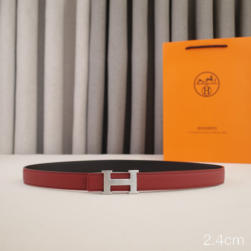 Hermes - 2.4cm classic H silver buckle