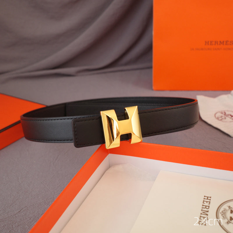 Hermes - 2.4cmH - Anise grain pattern