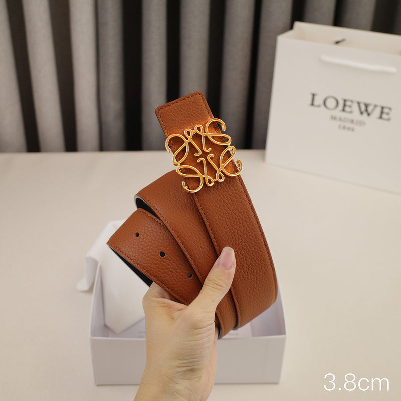 LOEWE - 3.8/3.4cm pebble grain brown