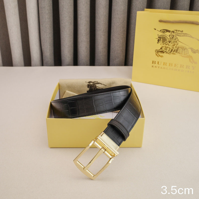 Burberry - 3.5cm - Crocodile pattern Belt buckle