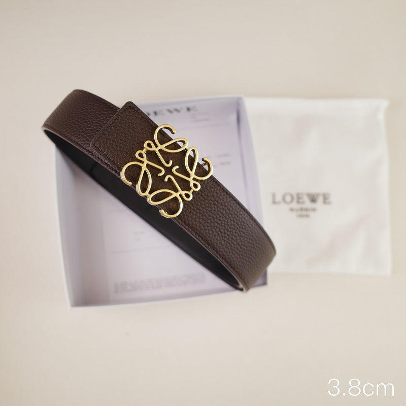 LOEWE - 3.8/3.4cm pebble grain coffee