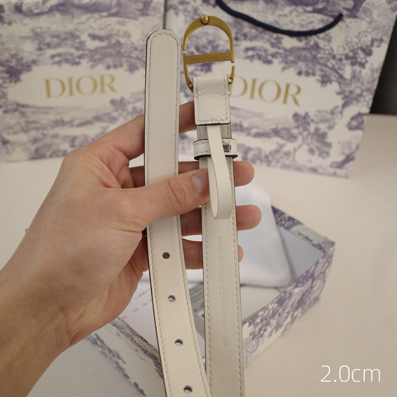 Dior-CD logo-Brass antique gold button - white ZSB3003d