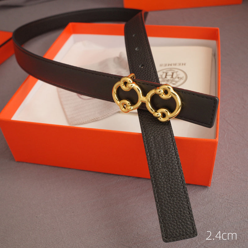 Hermes - 2.4cmH - Anise grain pattern