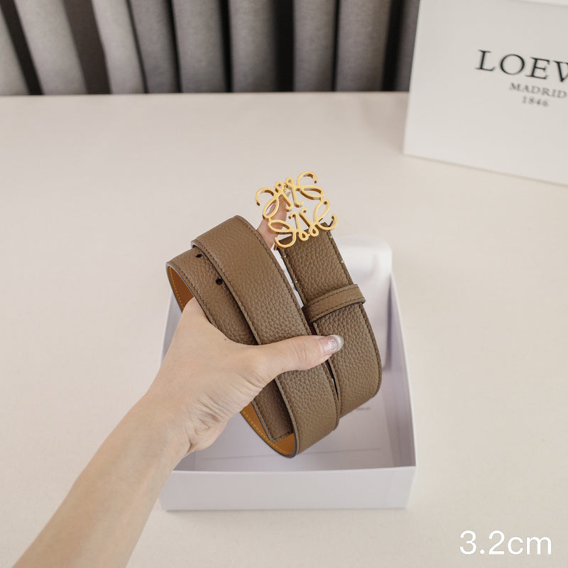 LOEWE - 3.2/2.0cm pebble grain khaki