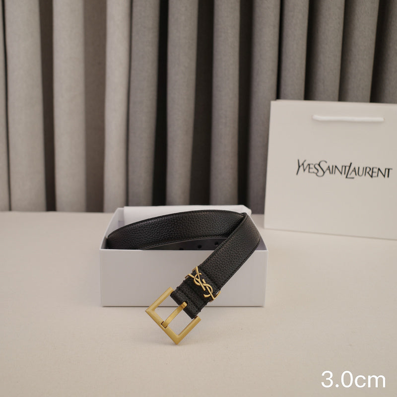 Saint Laurent -Black lychee grain